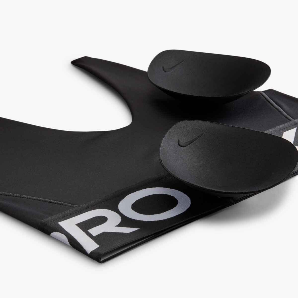 Sujetador Deportivo Nike Pro Indy Plunge Mujer XS Negro/Blanco 3/4