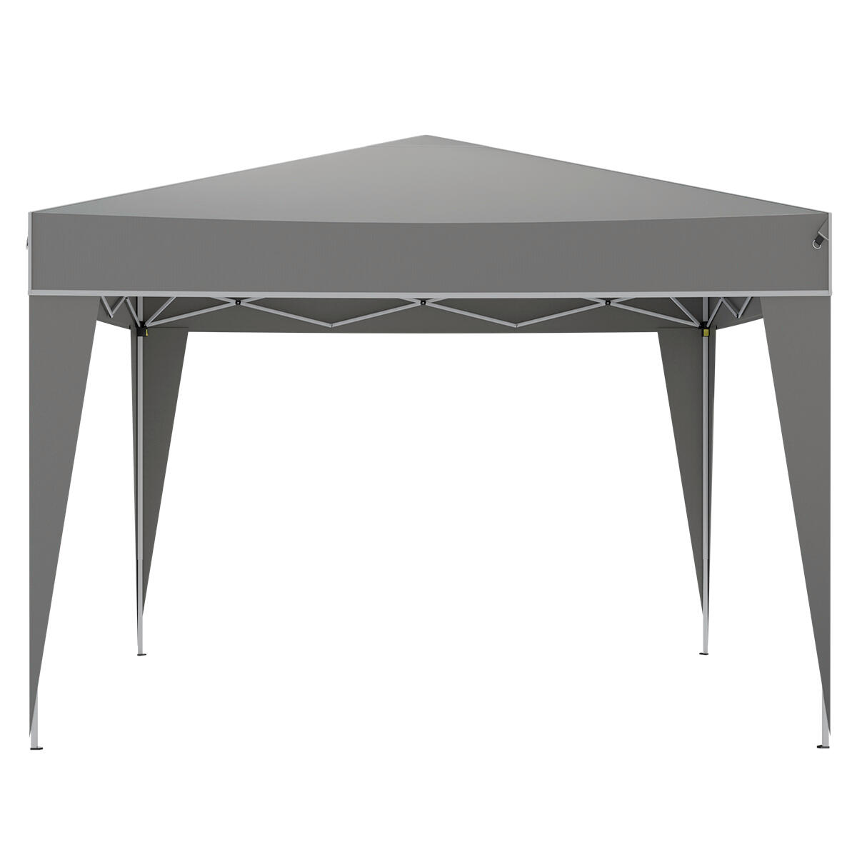 Partytent plus - opvouwbare tent - paviljoen - 3x3 m - easy up - grijs 2/5