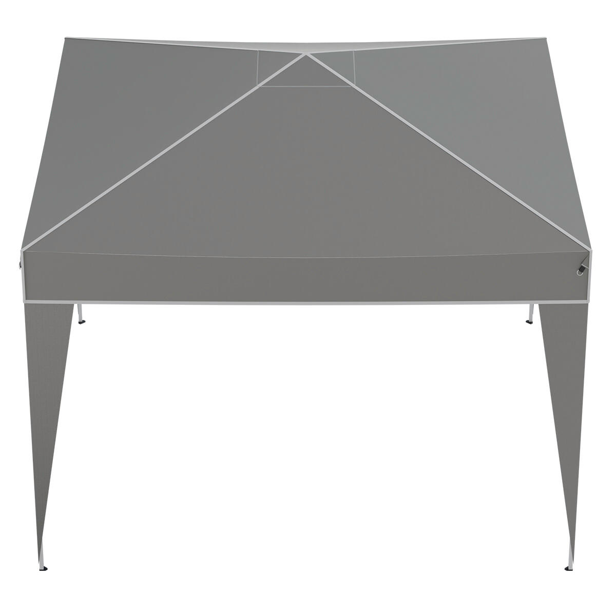 Partytent plus - opvouwbare tent - paviljoen - 3x3 m - easy up - grijs 4/5