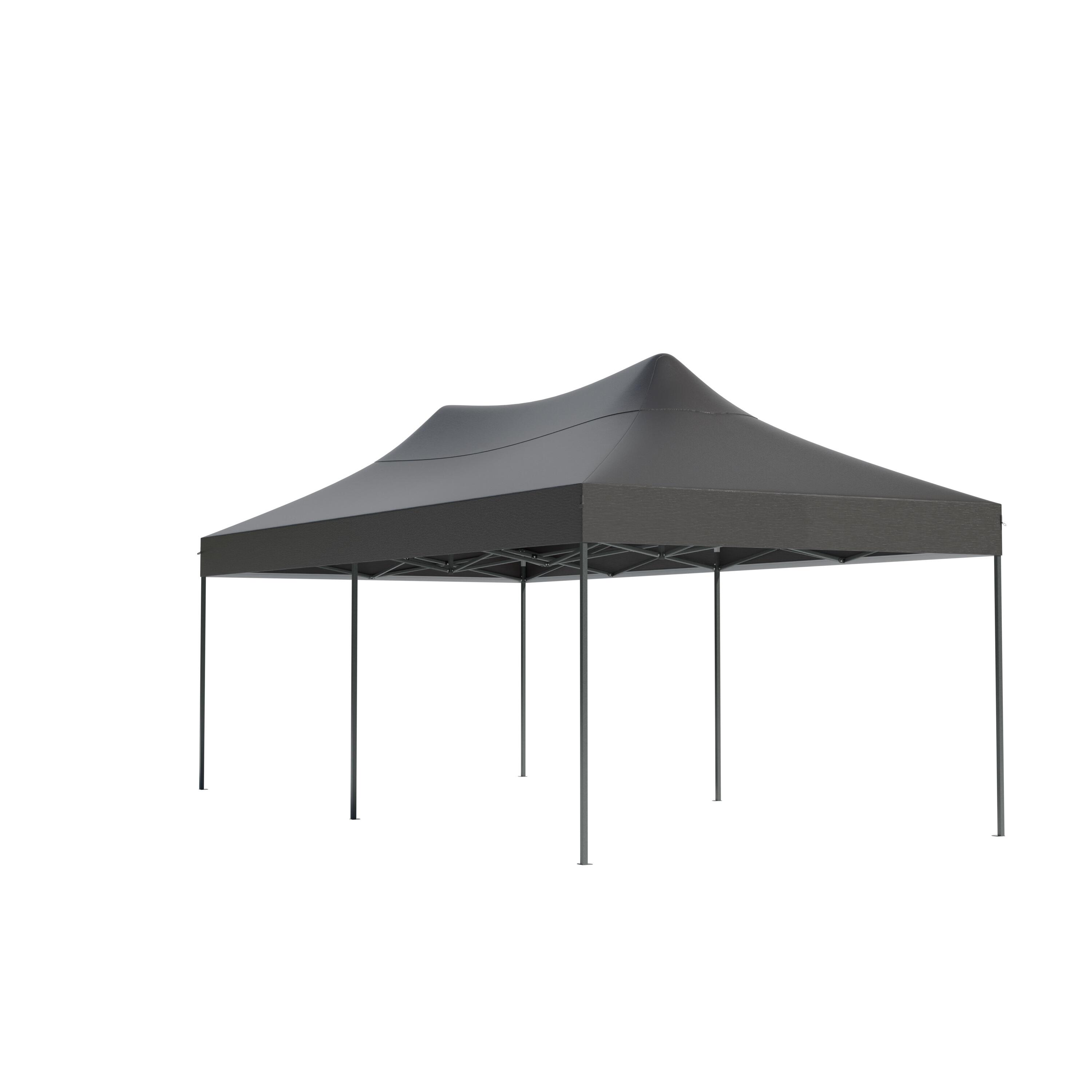 Partytent - opvouwbaar - 3x6 m - easy up - paviljoen - waterdicht - antraciet 3/4