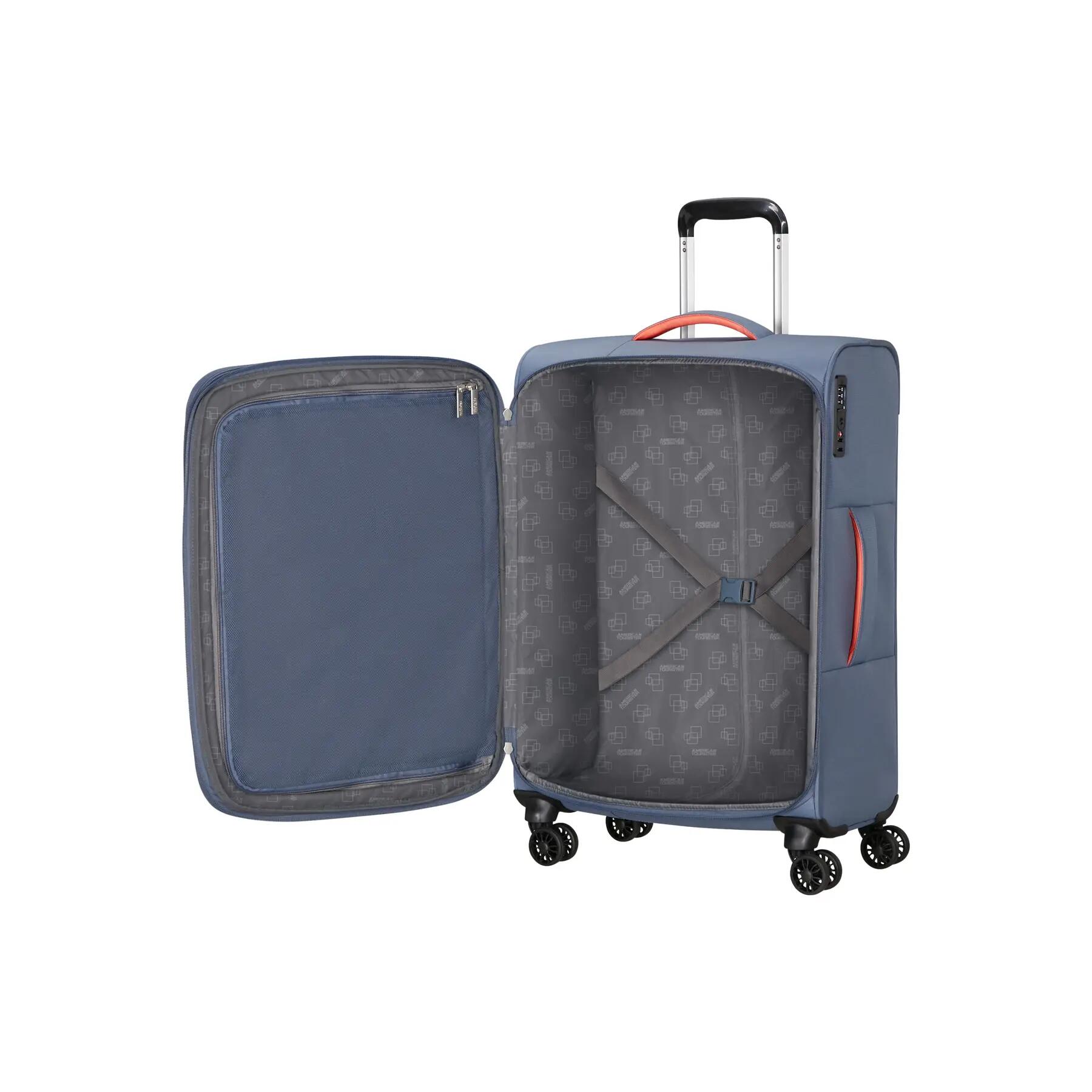 Mala de viagem de 4 rodas longa American Tourister Cloudrider M EXP TSA 5/5