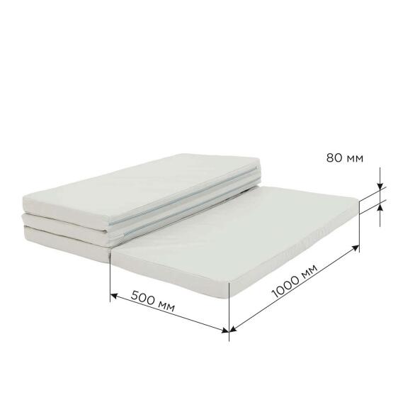 materac gimnastyczny Gamma 200x100x8 czteroczęściowy niebiesko-żółty 7/7