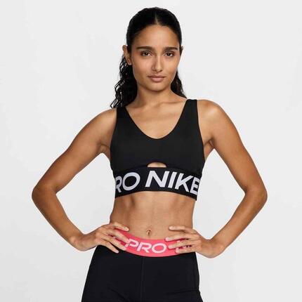 Damesbeha Nike Pro Indy Plunge zwart/wit maat M
