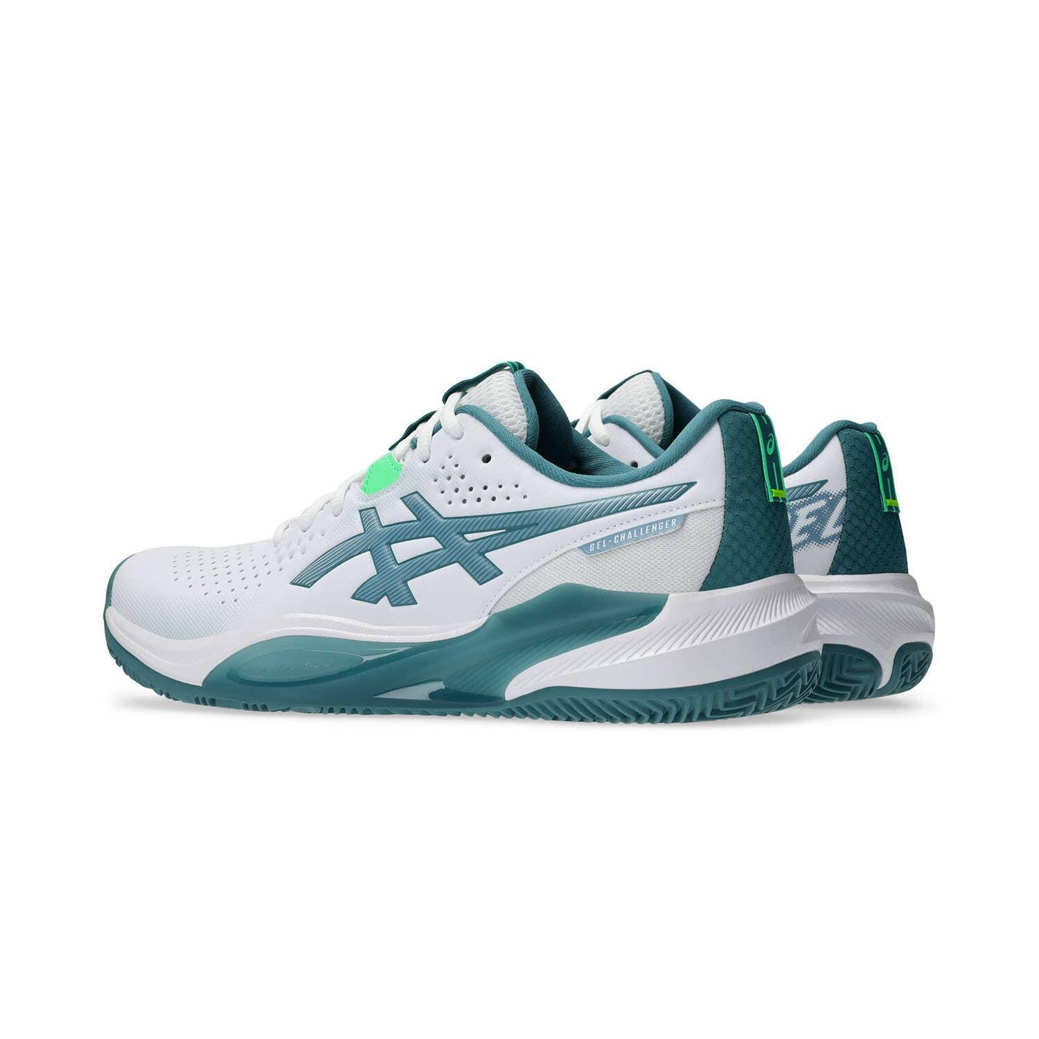 Tênis Asics Gel Challenger 15 Padel White Pine Green 3/6
