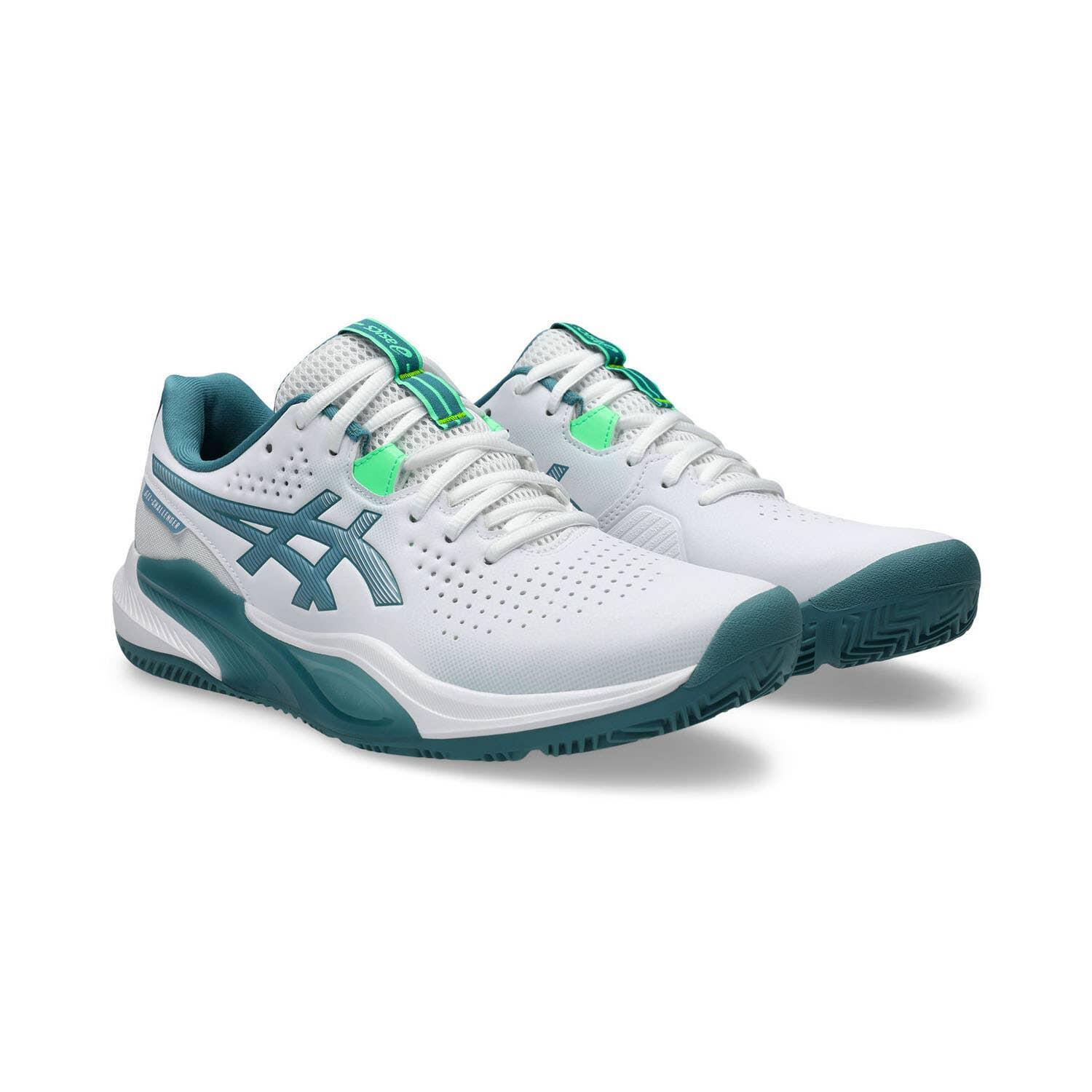 Tênis Asics Gel Challenger 15 Padel White Pine Green 2/6
