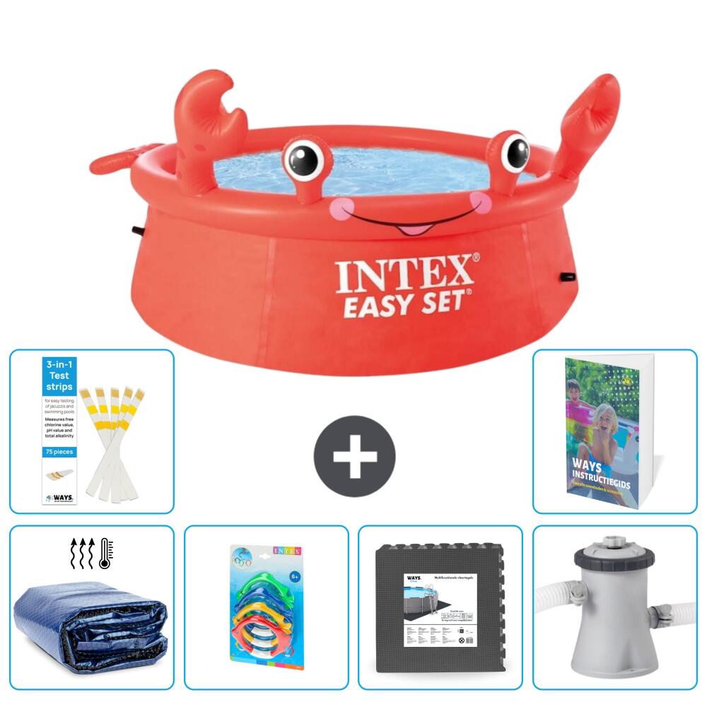 Easy Set Pool Rund - Krabbe - 183x51 cm - 7-teilig  S3 1/7