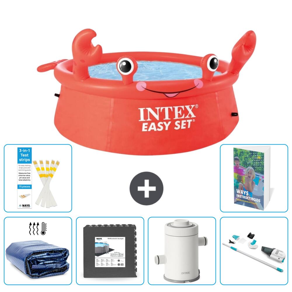 Easy Set Pool Rund - Krabbe - 183x51 cm - 7-teilig  S141 1/7
