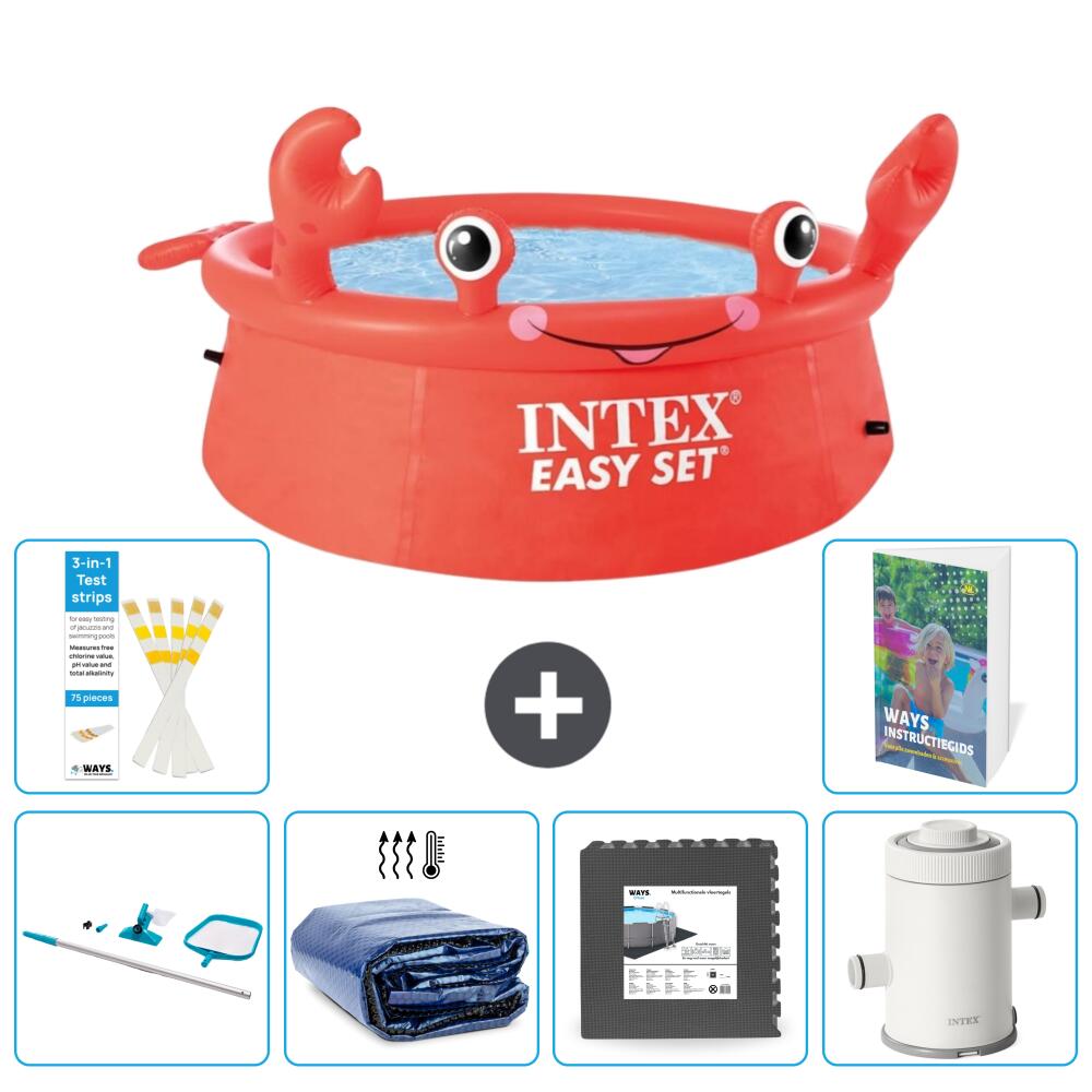 Easy Set Pool Rund - Krabbe - 183x51 cm - 7-teilig  S43 1/7