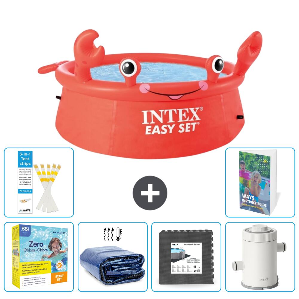 Easy Set Pool Rund - Krabbe - 183x51 cm - 7-teilig  S111 1/7