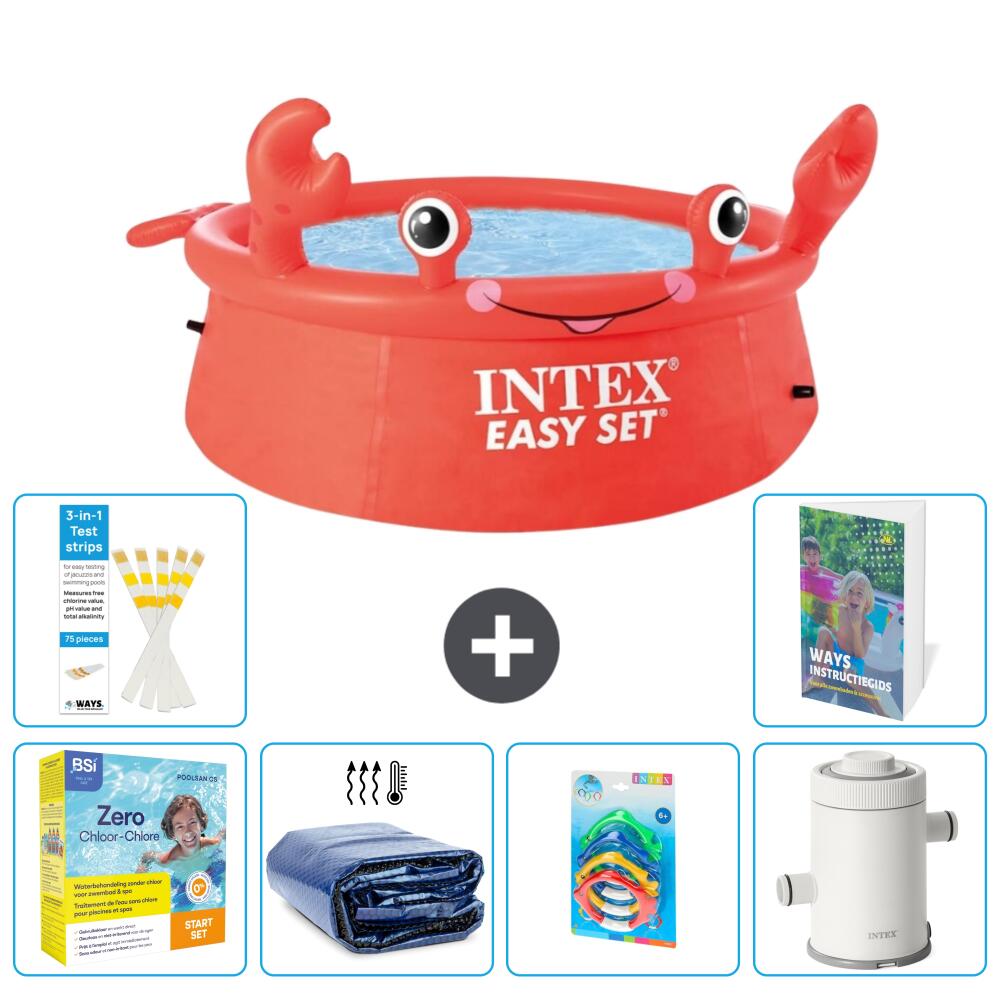Easy Set Pool Rund - Krabbe - 183x51 cm - 7-teilig  S7 1/7