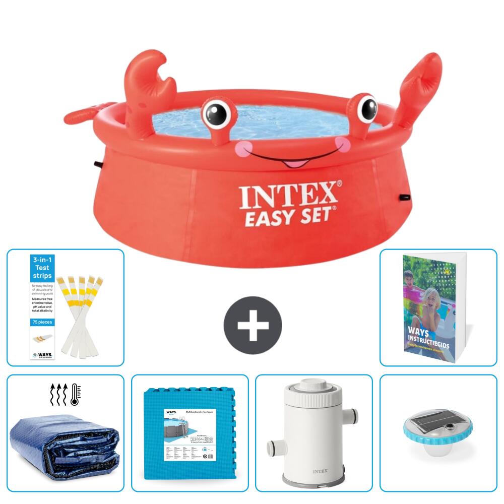 Easy Set Pool Rund - Krabbe - 183x51 cm - 7-teilig  S152 1/7
