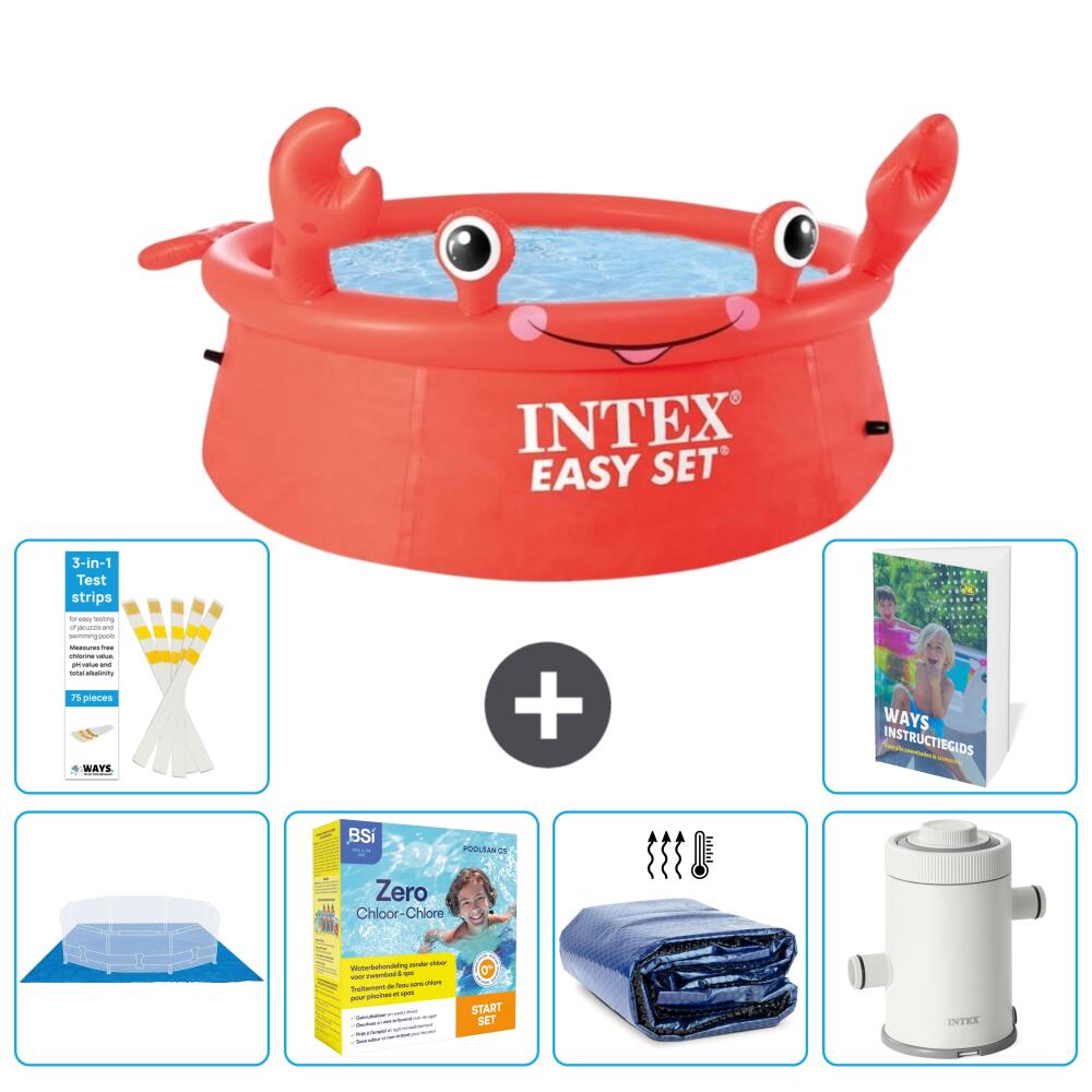 Easy Set Pool Rund - Krabbe - 183x51 cm - 7-teilig  S71 1/7