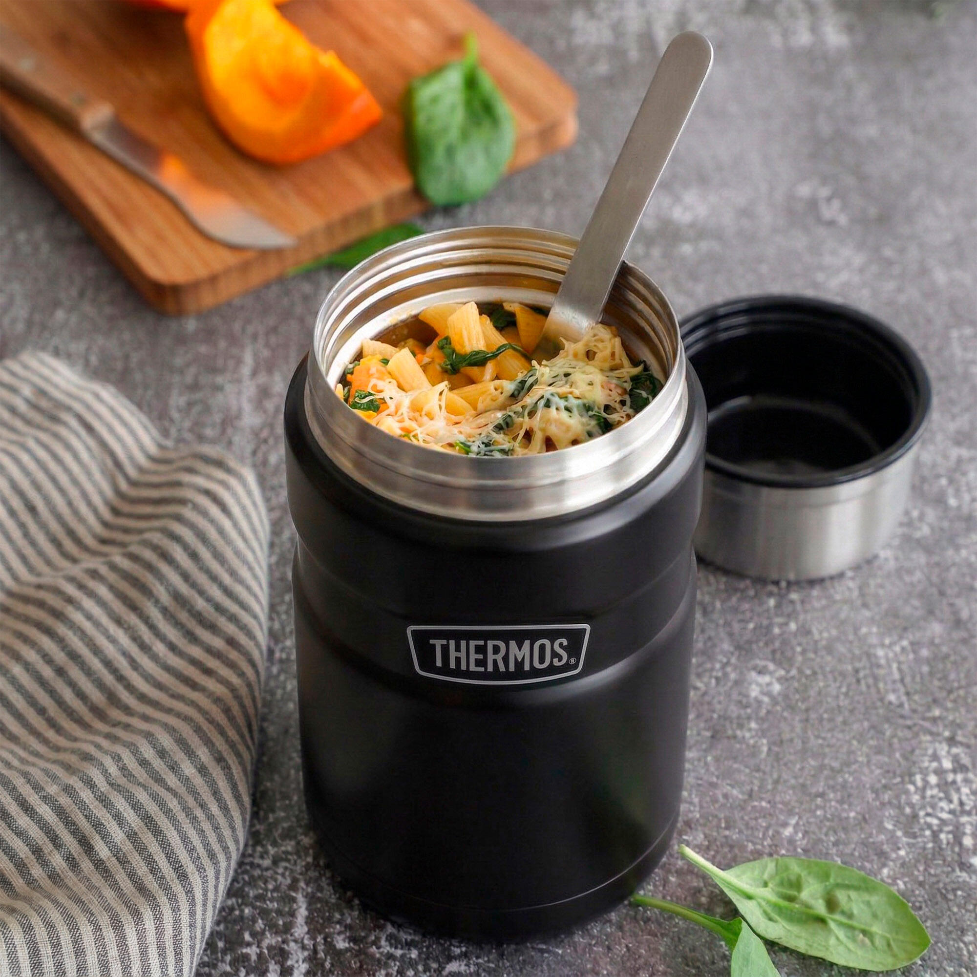 Termo para alimentos quentes 710 ml em aço inoxidável com isolamento dupla 4/7