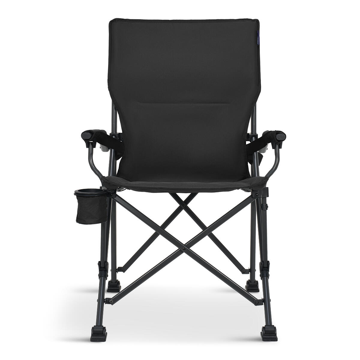 Campingstoelen - opvouwbaar - 120kg draagvermogen - inclusief draagtas - zwart 2/6