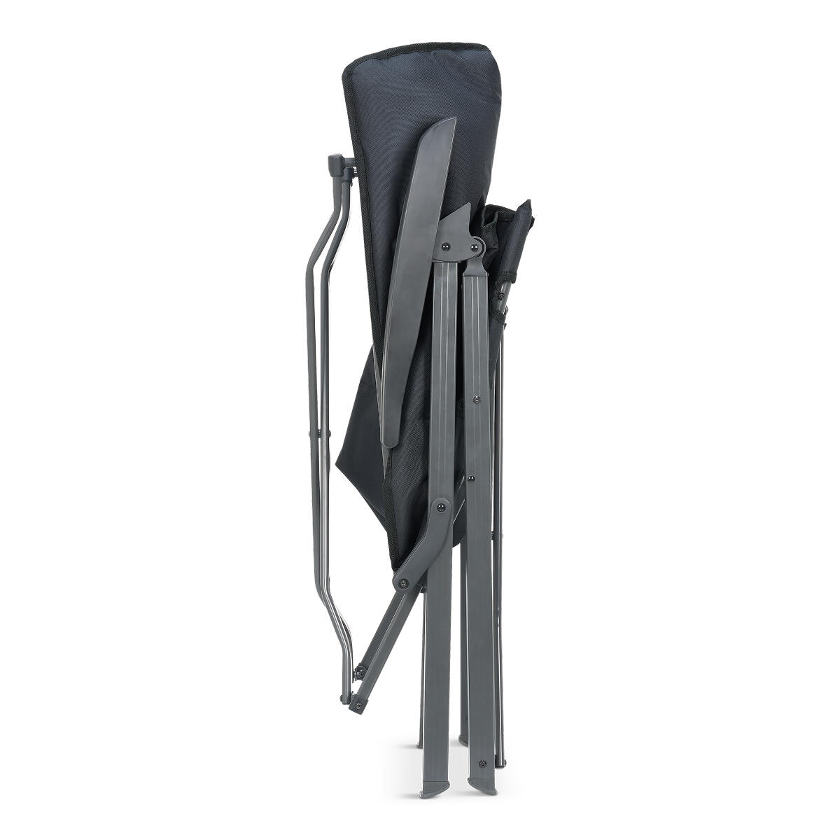 Chaise de camping luxe - pliable - charge max. 150kg - sac inclus - gris 6/6