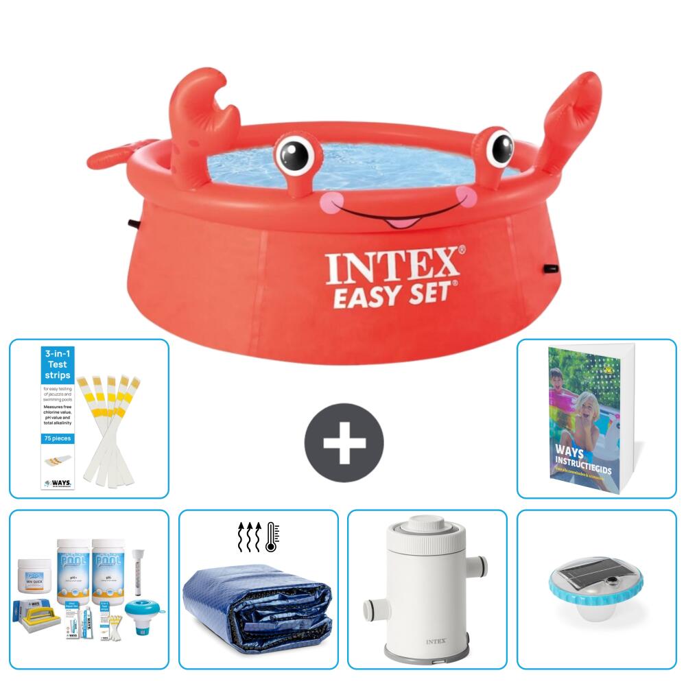 Easy Set Pool Rund - Krabbe - 183x51 cm - 7-teilig  S54 1/7