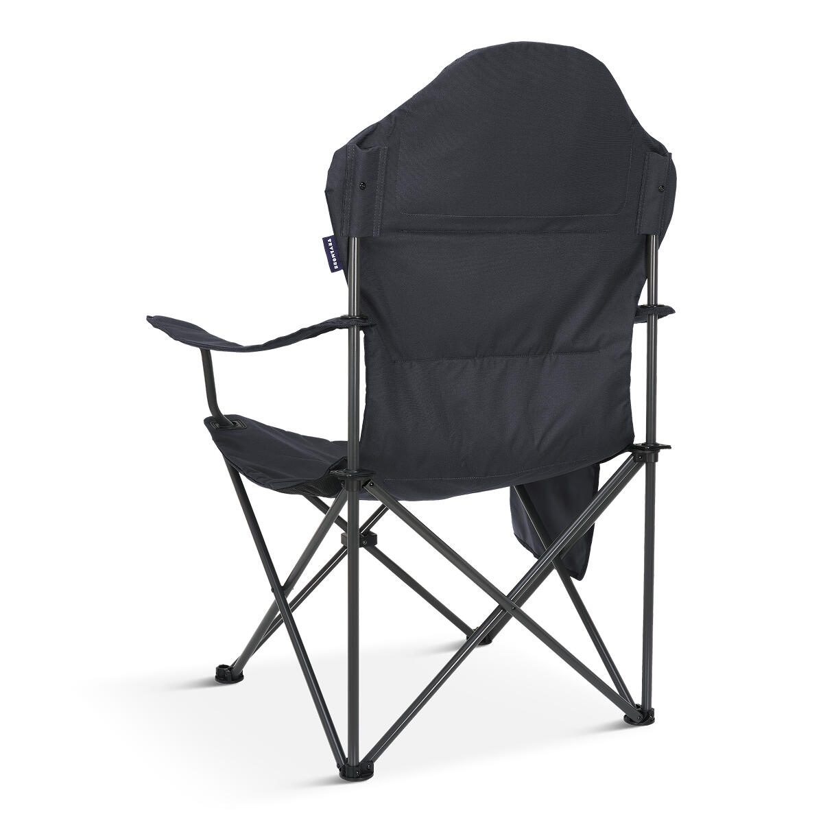 Campingstoel - opvouwbaar - 160kg draagvermogen - inclusief draagtas - grijs 3/6