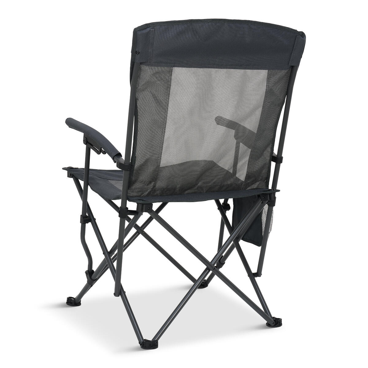Chaises de camping - pliable - lot de 2 - charge max. 150kg - gris 3/6