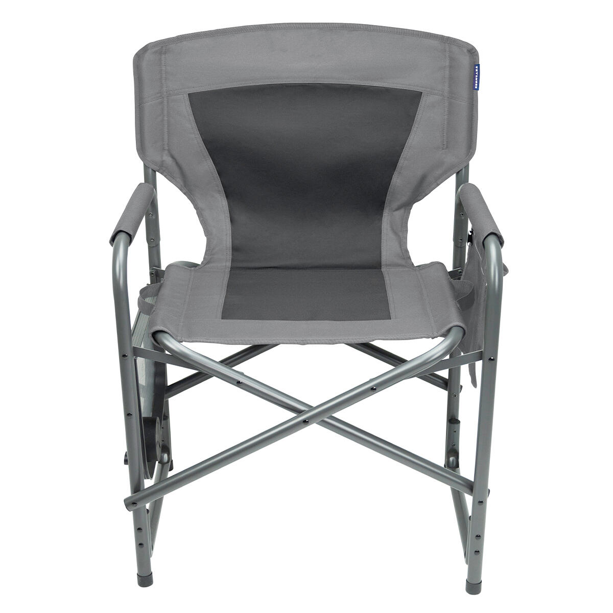 Campingstoelen - opvouwbaar - 2 - pack - 120kg draagvermogen - grijs 2/5