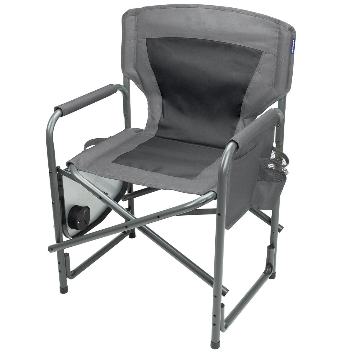 Campingstoelen - opvouwbaar - 2 - pack - 120kg draagvermogen - grijs 5/5