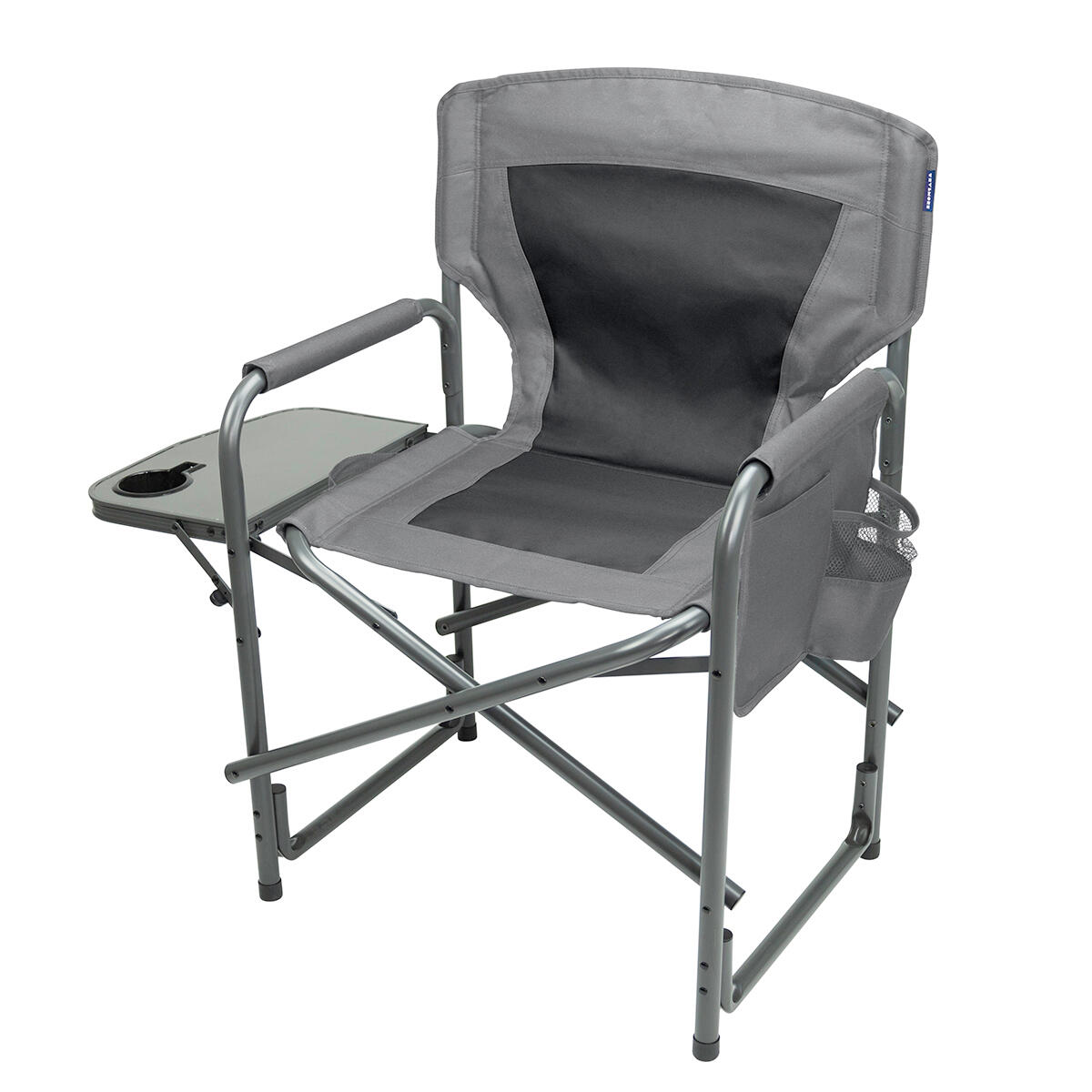 Campingstoelen - opvouwbaar - 2 - pack - 120kg draagvermogen - grijs 4/5