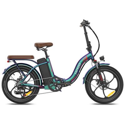 Opvouwbare stads e-bike fafrees f20+ pro 250w 36v25ah 120km bereik