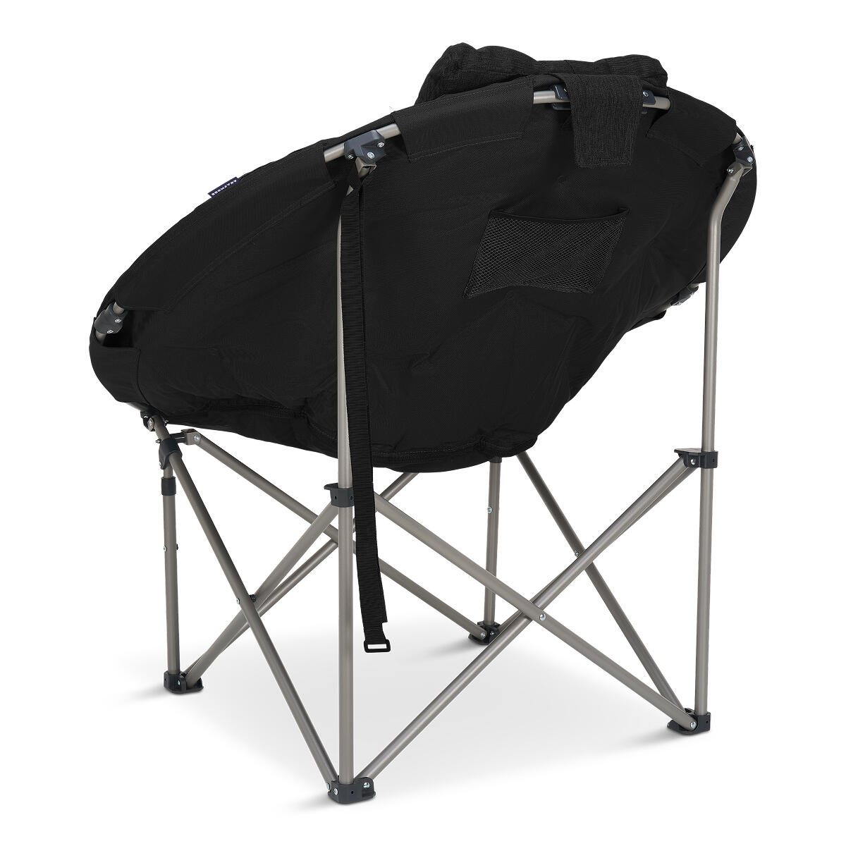 Campingstoel XL - opvouwbaar - 150kg draagvermogen - inclusief draagtas - zwart 2/6