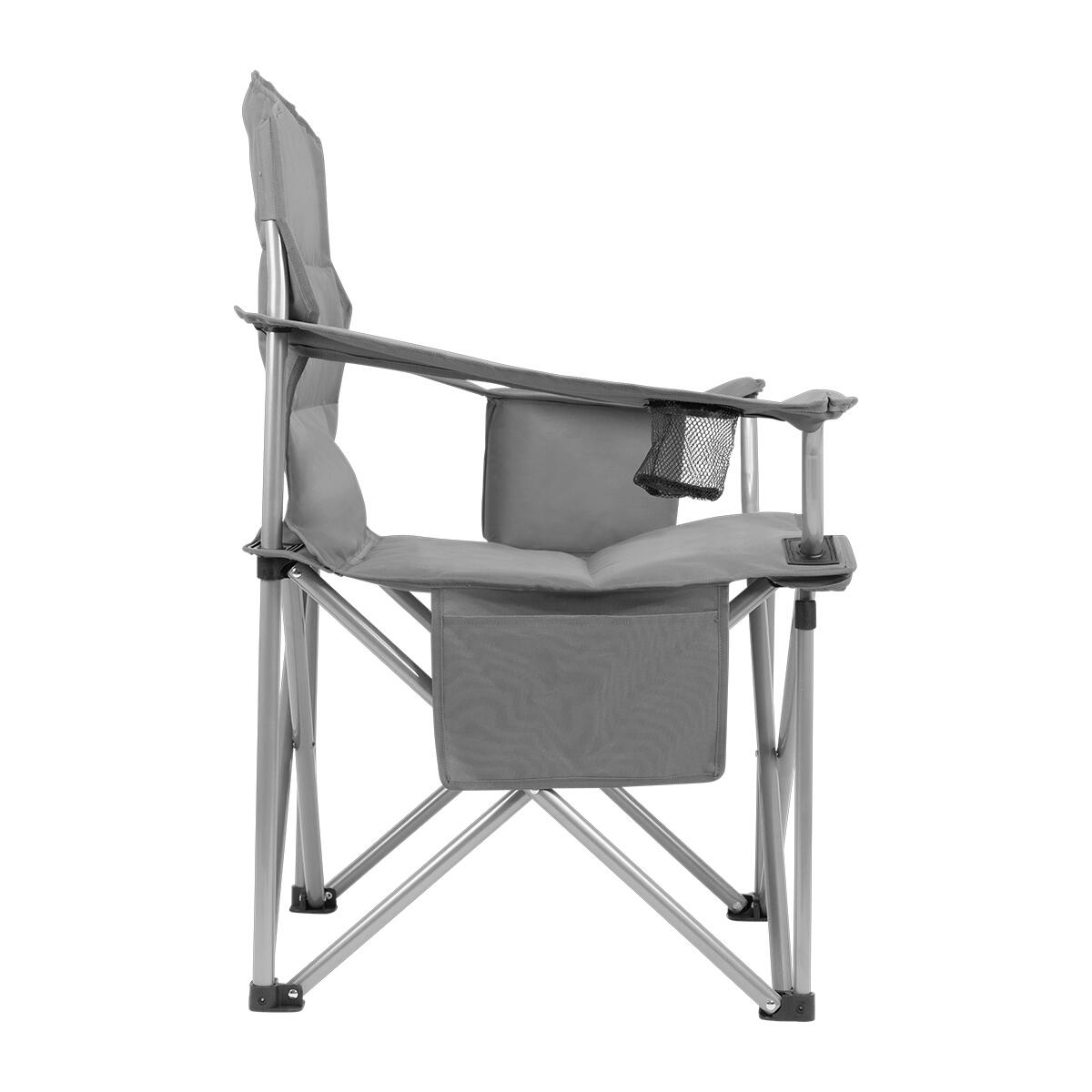 Chaise de camping XL - pliable - charge max. 150kg - gris 3/5
