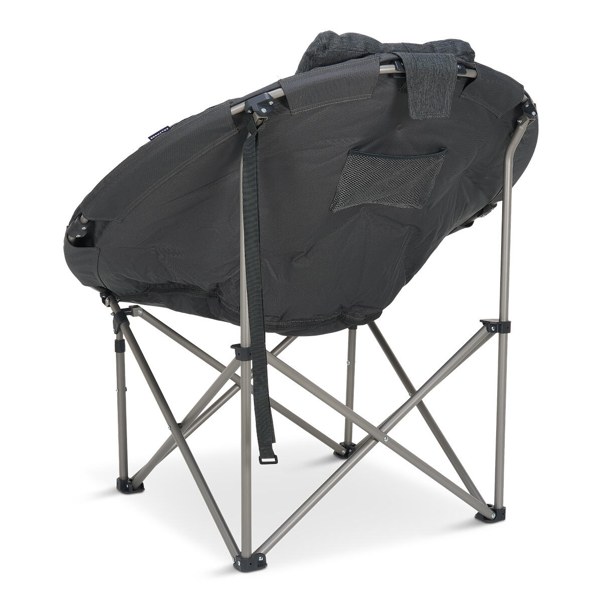 Campingstoel XL - opvouwbaar - 150kg draagvermogen - inclusief draagtas - grijs 3/5