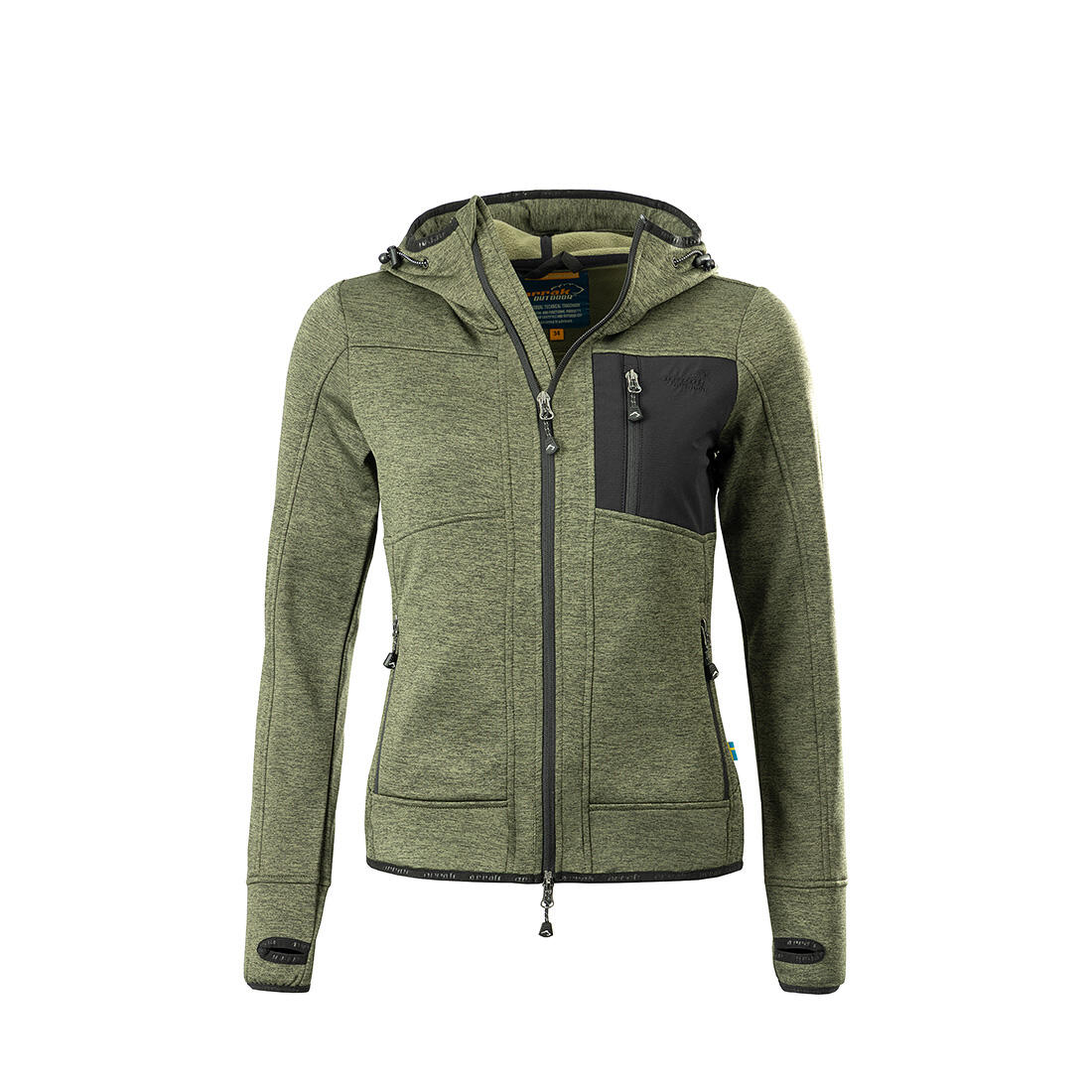 Wildlife Hoodie Damen Grün 3/6