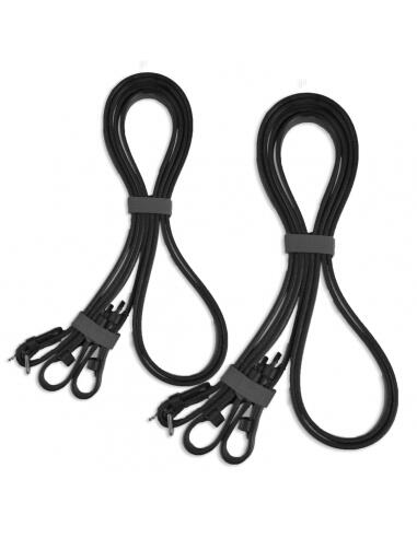 Cabezada inglesa doma    con doble rienda  | COB | Negro/Blanco 3/6