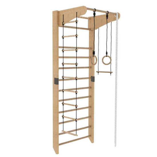 Kinder Sport Gymnastikleiter schwarz-holz MAŁPISZON EU
