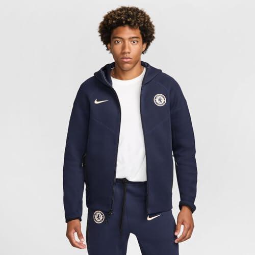 Veste Coupe-vent Nike Chelsea Tech Fleece à capuche Obsidian Guava Ice M 4/7