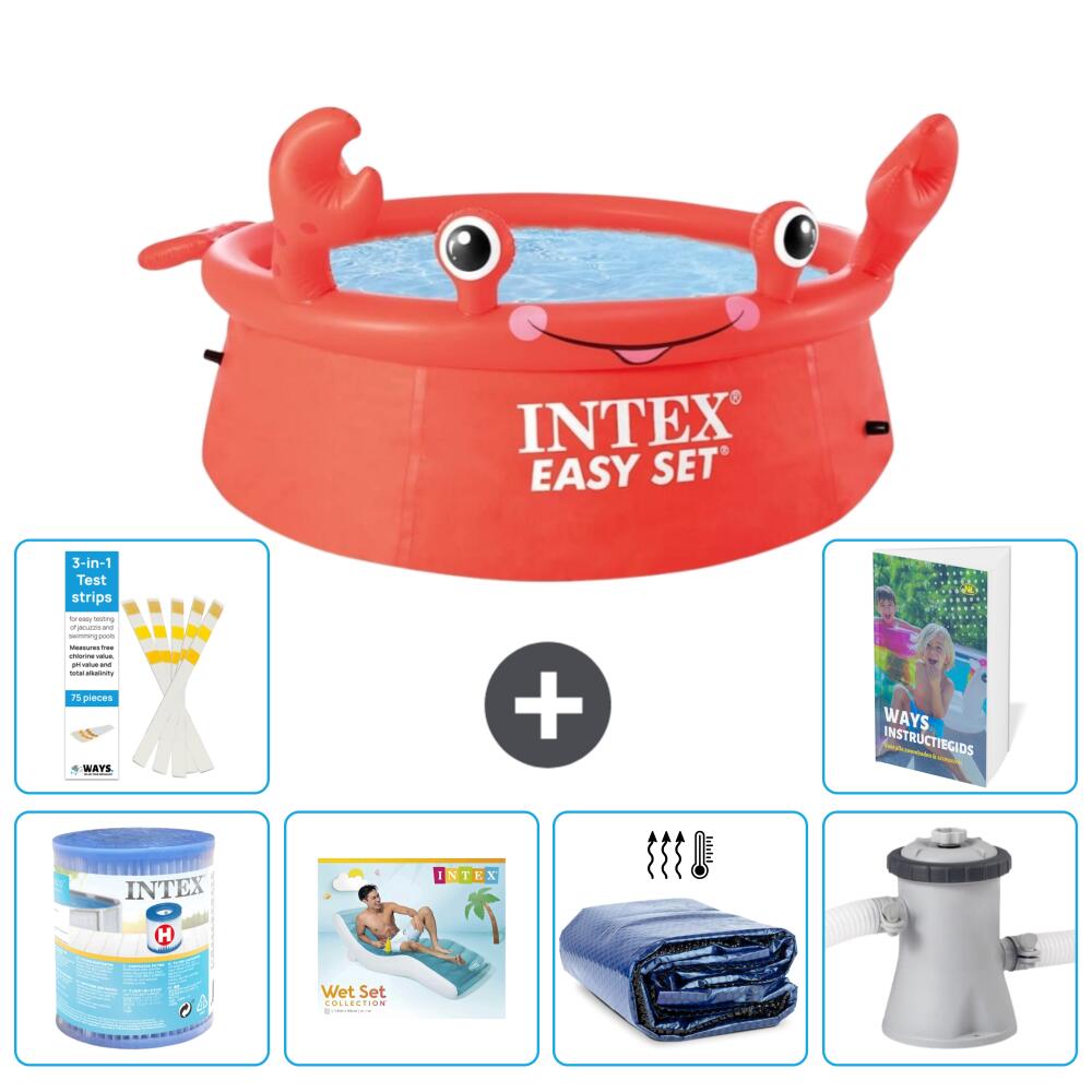 Easy Set Pool Rund - Krabbe - 183x51 cm - 7-teilig  S173 1/7
