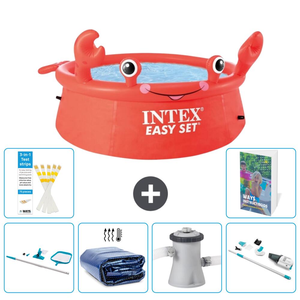 Easy Set Pool Rund - Krabbe - 183x51 cm - 7-teilig  S149 1/7