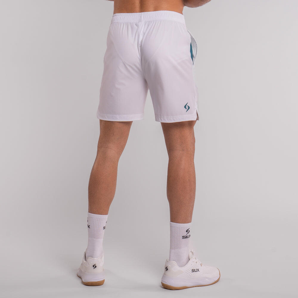 Siux - Pantaloncini tecnici Silk Padel, taglia XL, bianchi 3/5