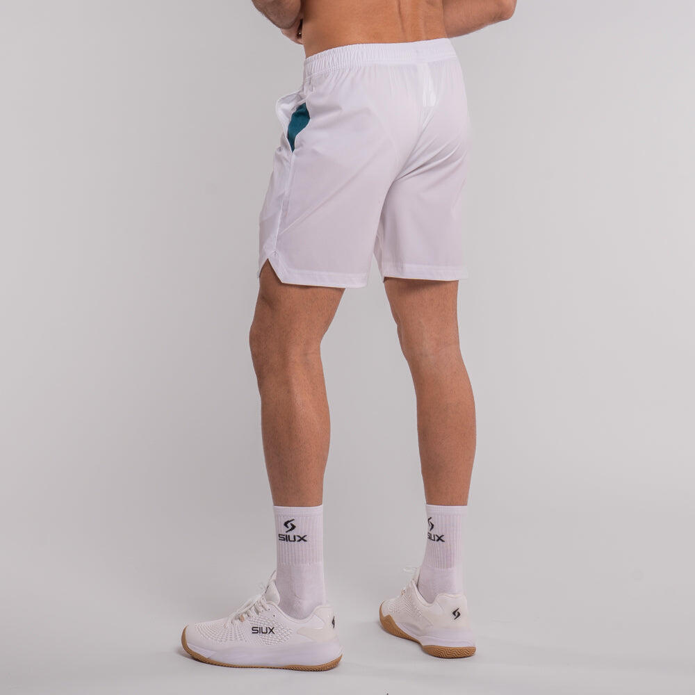 Siux - Pantaloncini tecnici Silk Padel, taglia XL, bianchi 4/5
