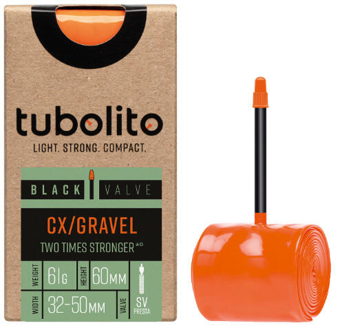 Tubolito Tubo cx/gravel 700 x 30-47mm, 42mm Presta ventiel, Oranje