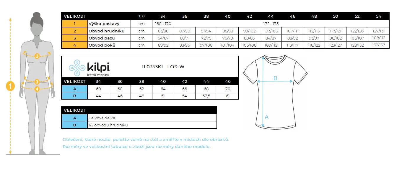 Katoenen T-shirt voor dames Kilpi LOS-W 3/3