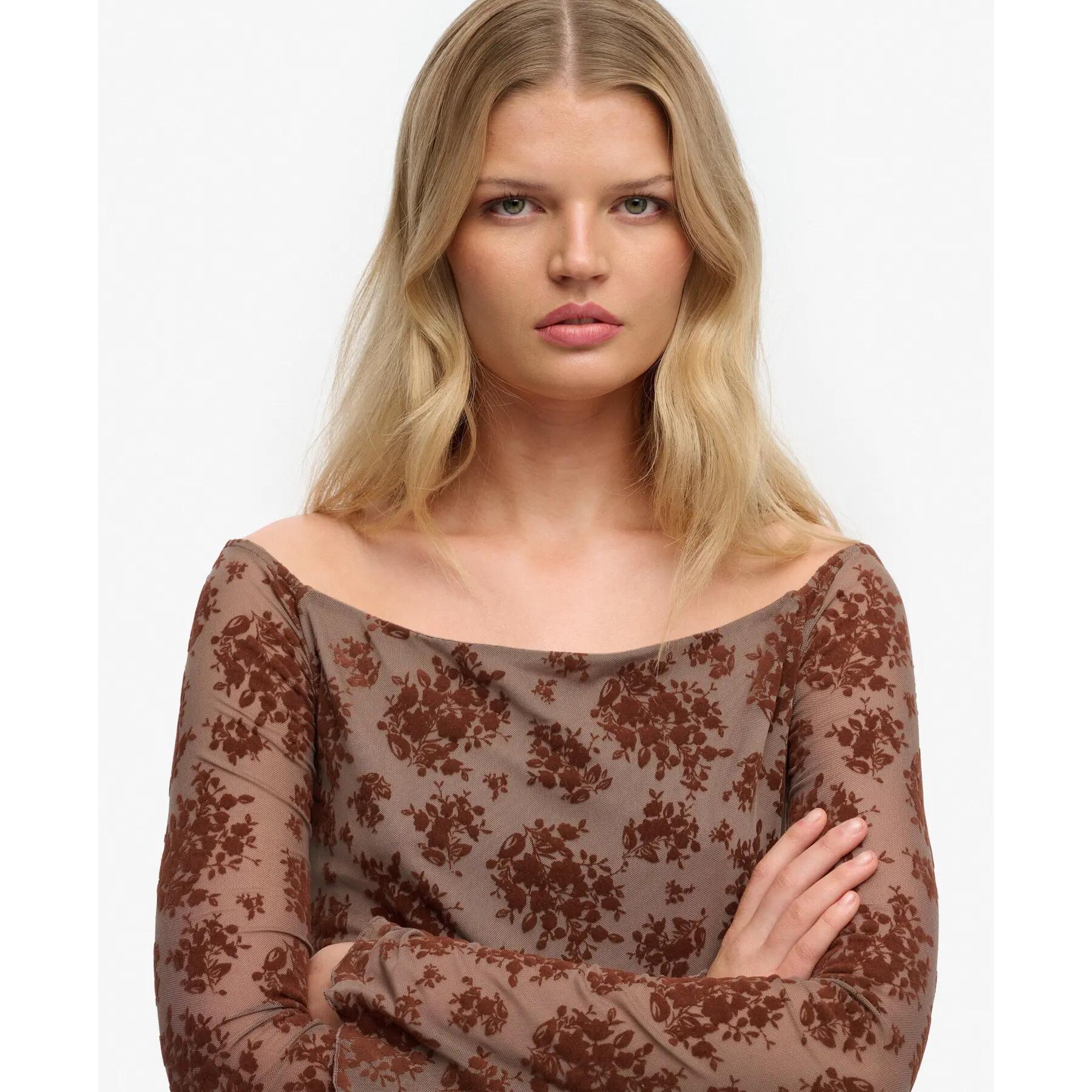 T-shirt met lange mouwen van fleecestof dames Superdry 4/5
