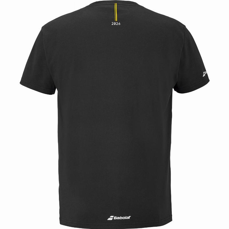 Camiseta Babolat Exercise Message Negro 3/5