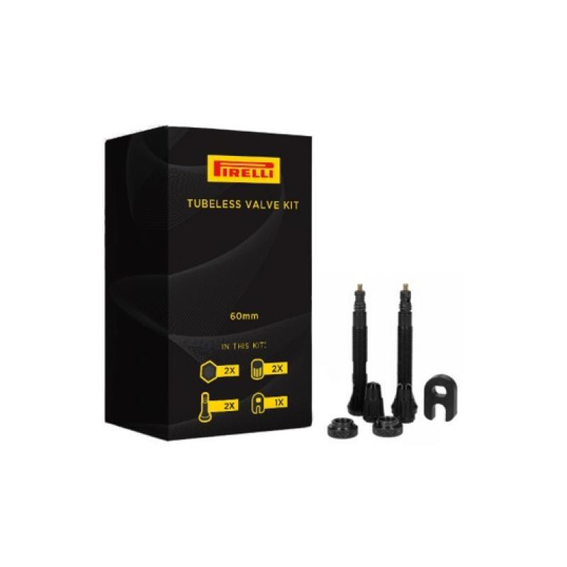 Válvulas TLR Tubeless Ready En Aluminio 60mm Negro Pirelli 1/1