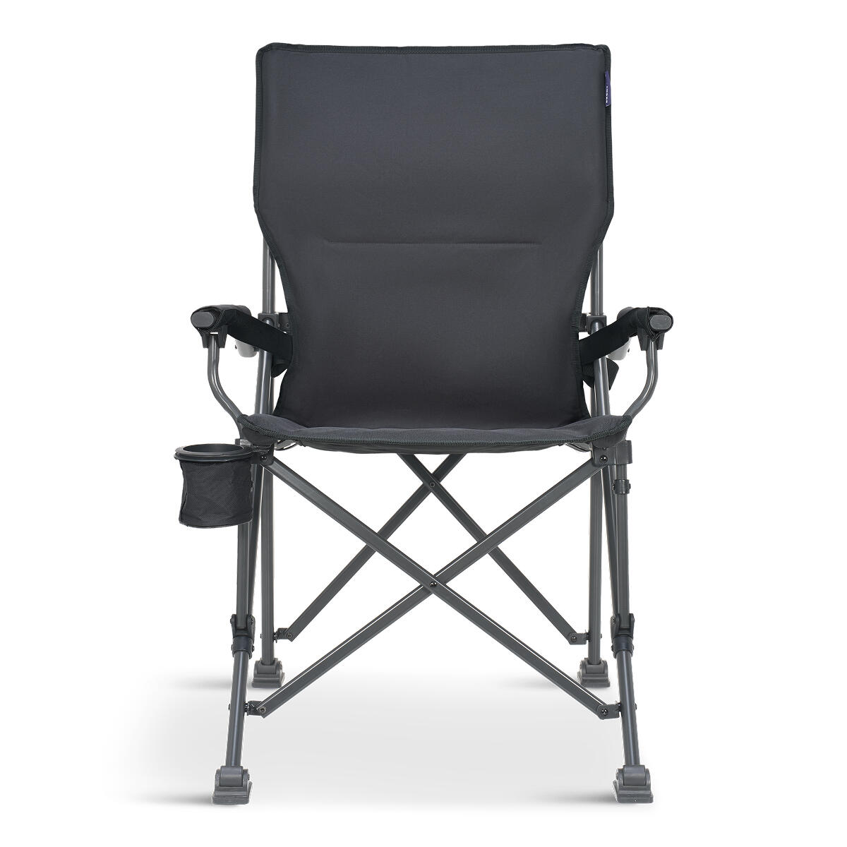 Campingstoelen - opvouwbaar - 120kg draagvermogen - inclusief draagtas - grijs 2/6