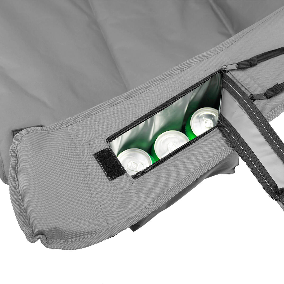 Campingstoelen XL - opvouwbaar - 2 - pack - 150kg draagvermogen - grijs 4/6