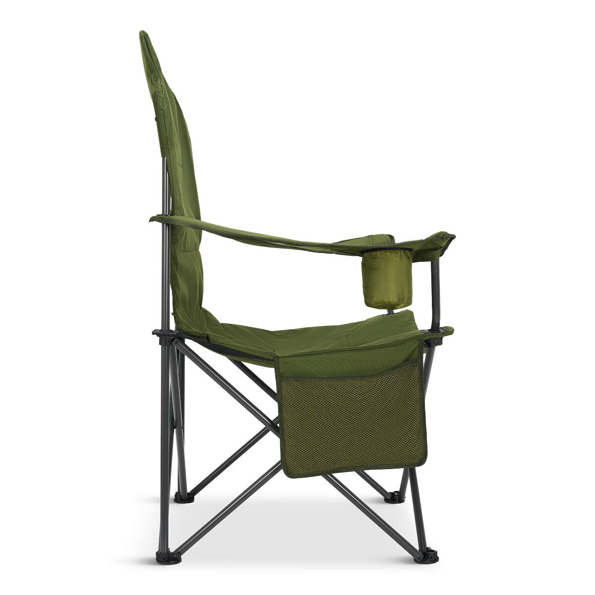 Campingstoel - opvouwbaar - 160kg draagvermogen - inclusief draagtas - groen 2/5