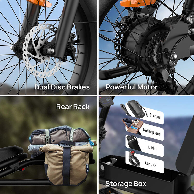 URLIFE T2 Elektrofahrrad mit 250-W-Motor und 48-V-Akku (15,6 Ah) 7/7