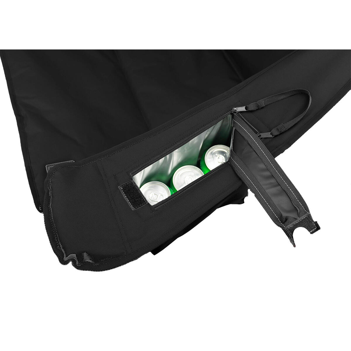 Campingstoel XL - opvouwbaar - 150kg draagvermogen - inclusief draagtas - zwart 4/5