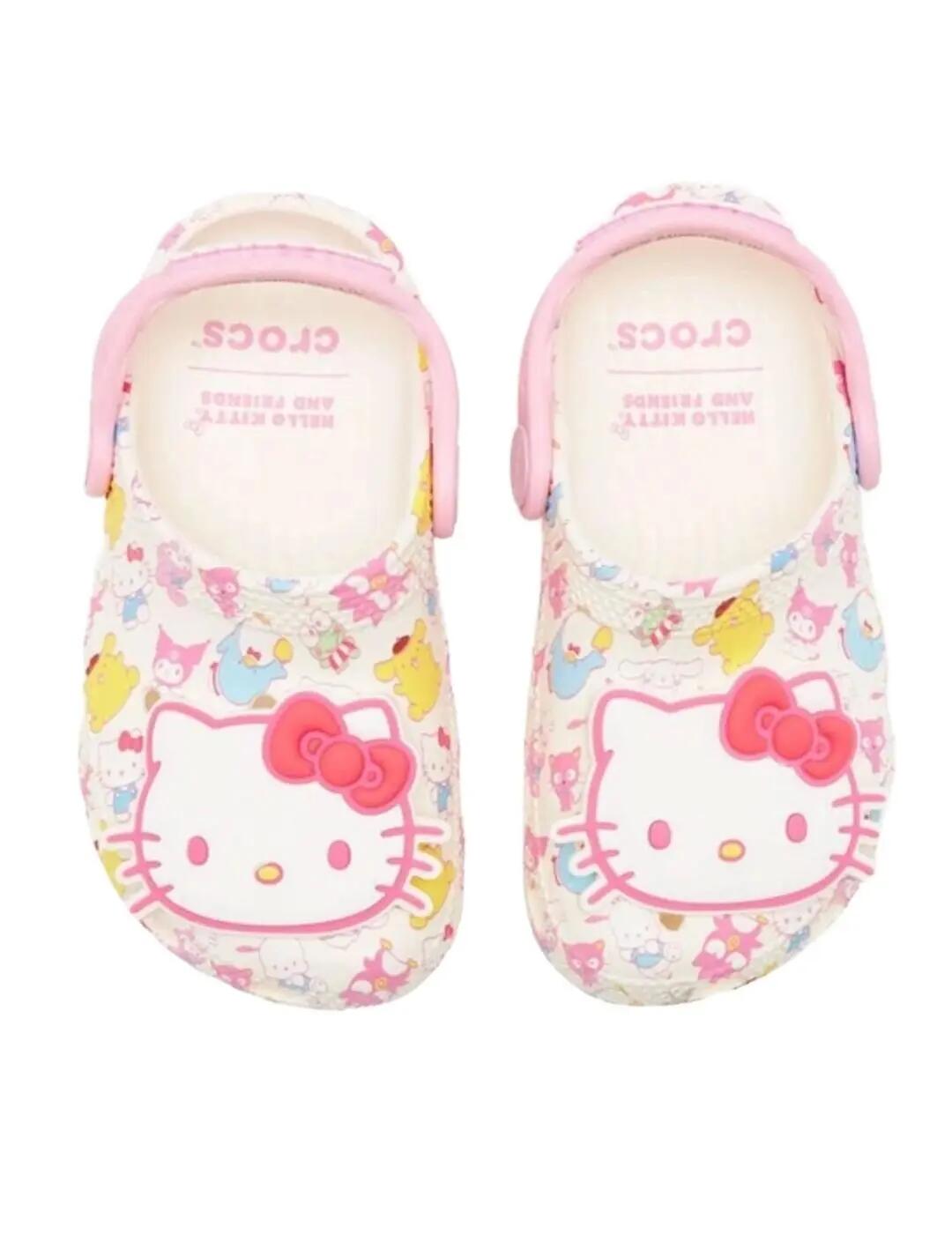 Sandalias para Niña Crocs  Beige 3/5