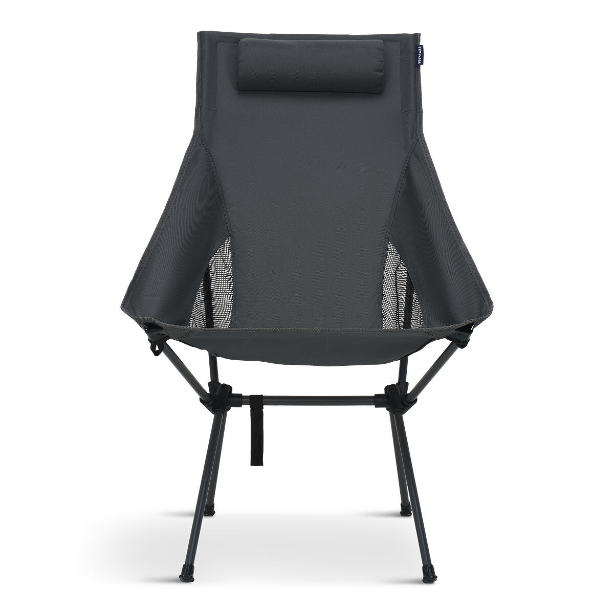 Campingstoel - opvouwbaar - 120kg draagvermogen - inclusief draagtas - grijs 2/6