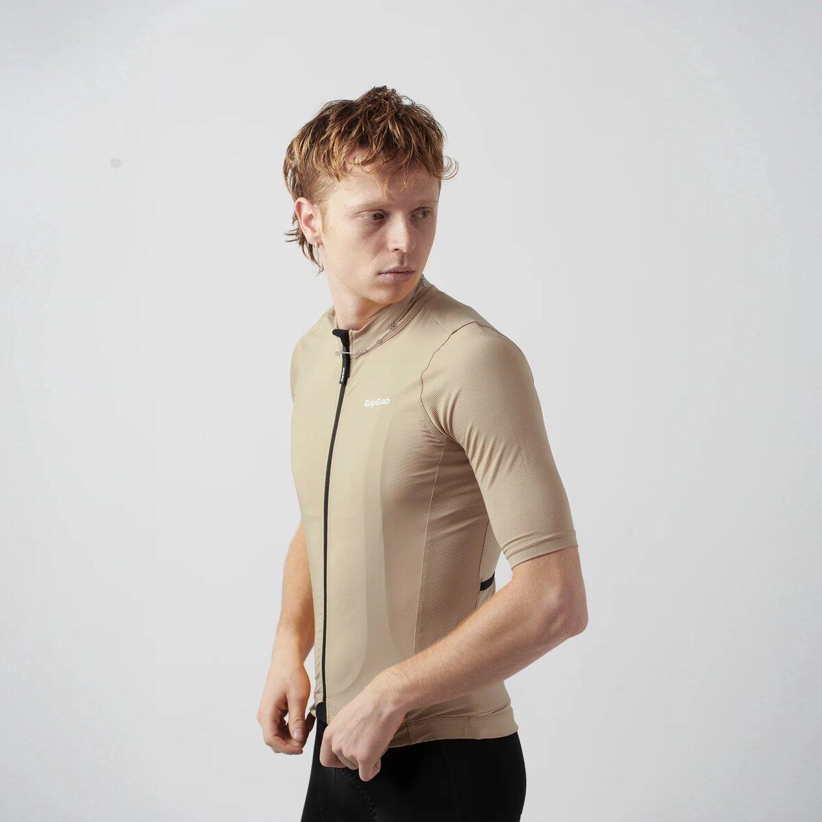 Maillot de cyclisme RIDE Gripgrab beige - Taille 2XL 3/4